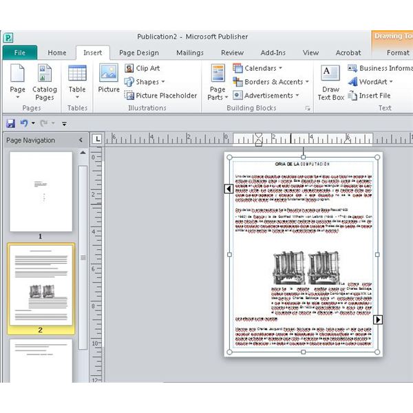 how to import a pdf into publisher